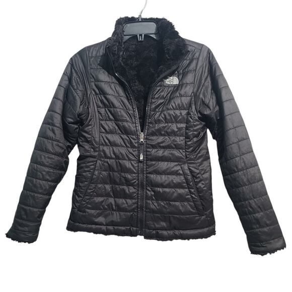 The North Face Mossbud Reversable Swirl Coat Size Large - Picture 1 of 5